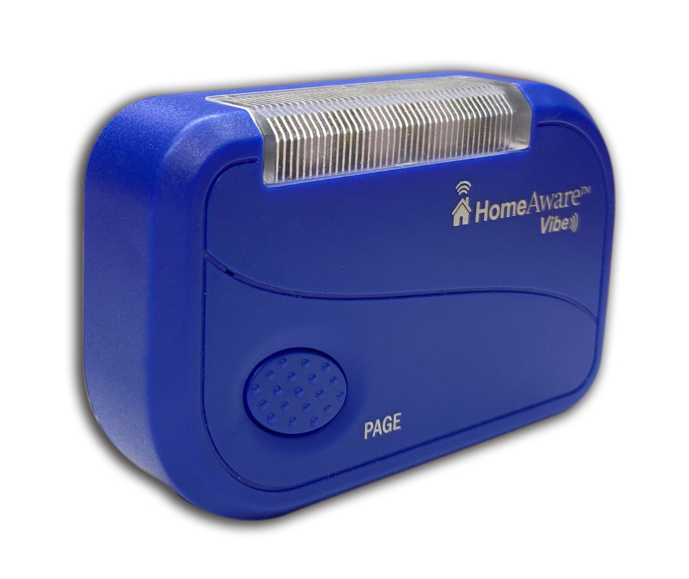 The HomeAware Receiver HA360VB2.1 Vibe Personal Alert Pager with Help Button Transmitter (Optional Accessory) by Sonic Alert